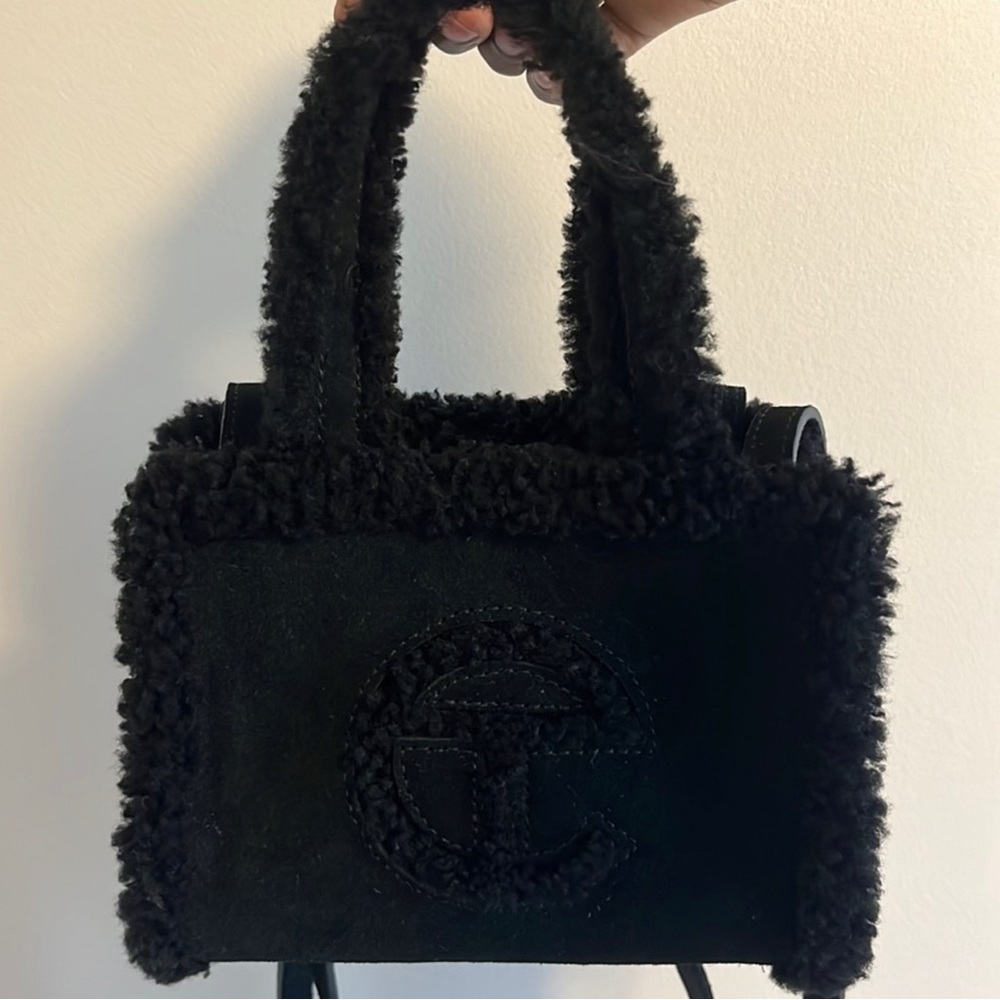 Black Telfar x UGG small tote bag